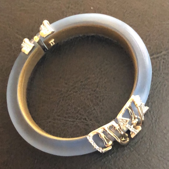 Alexis Bittar Lucite Bangle with Crystals - Picture 5 of 9